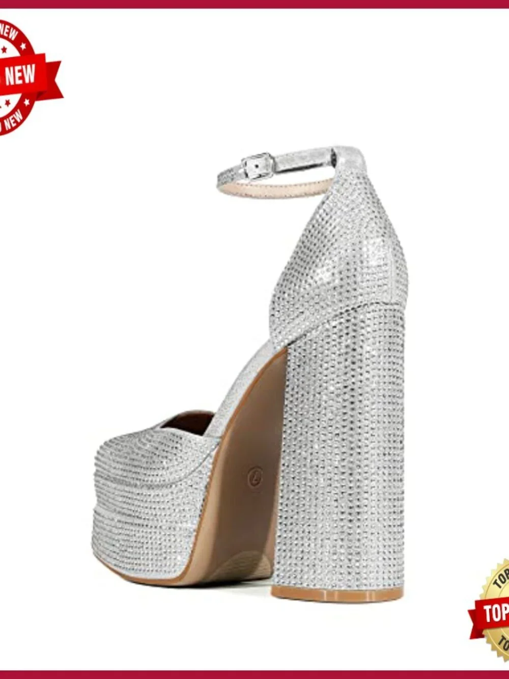 Chunky Platform Block Heels Square Toe Ankle Strap Dress Pumps